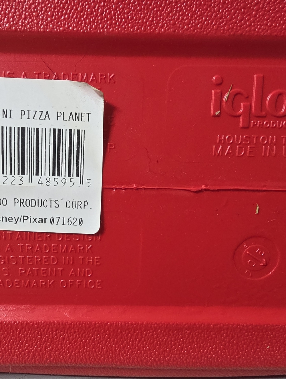 Toy Story Pizza Planet IGLOO Playmate Mini Cooler Disney Pixar - Great Condition - Picture 7 of 7